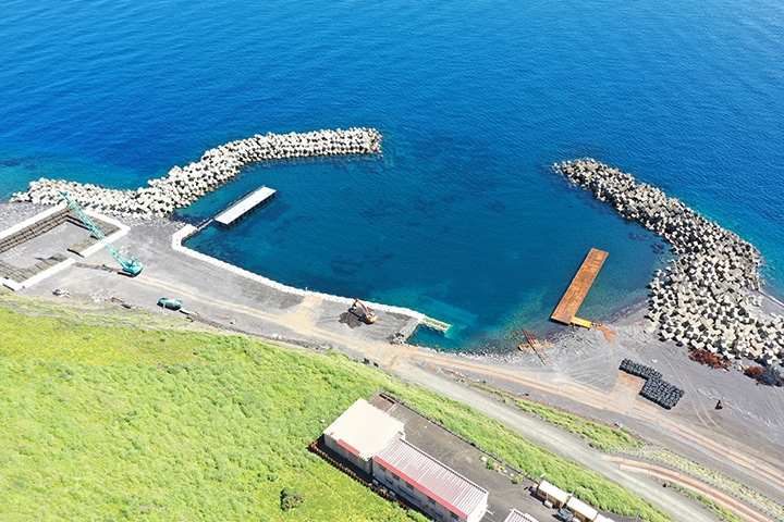 北海道松前郡松前町大島(大島漁港建設工事)