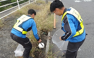 ボランティアの様子