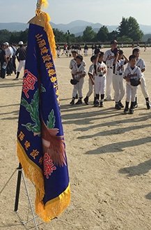 第1回山陽建設旗親善小学生ソフトボール大会の様子