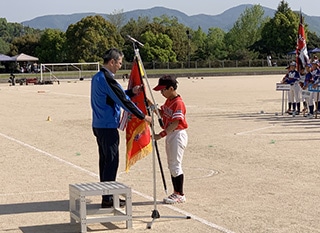 第8回山陽建設旗親善小学生ソフトボール大会の様子